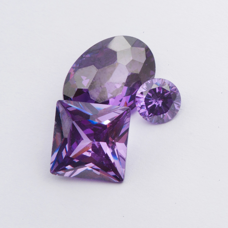 AMETHYST CUBIC ZIRCONIA shablool