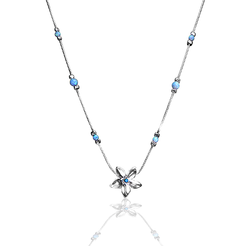 N00726OP SHABLOOL ISRAEL Didae Handcrafted Opal Sterling Silver 925 Necklace N00726OP SHABLOOL ISRAEL Didae Handcrafted Opal Sterling Silver 925 Necklace